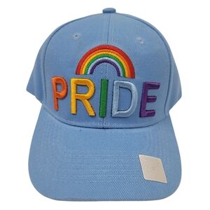 NWT Pride Rainbow Embroidered Curved Visor Adjustable Baseball Cap